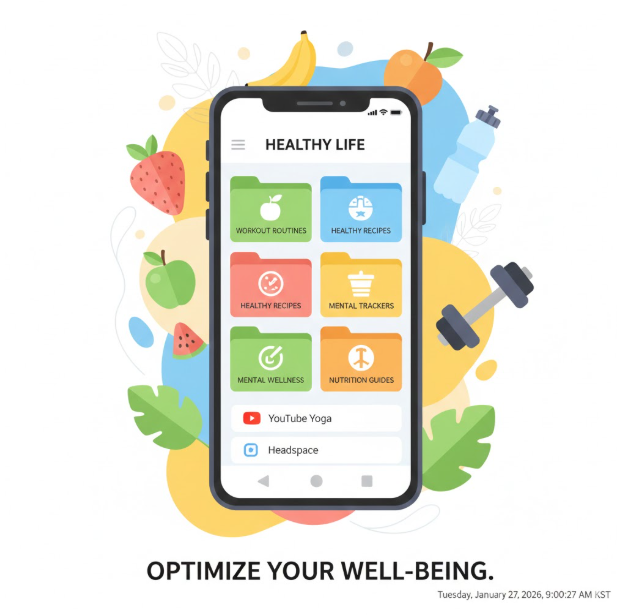 AI가 자동으로 링크를 분류하는 미래지향적 시스템을 나타냅니다.