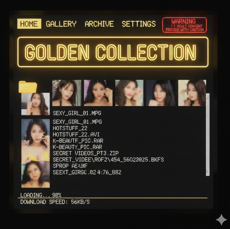 di동모음 초기 스타일의 빈티지 화면 