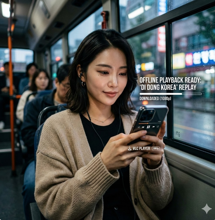 영상을 미리 다운로드해 오프라인 재생하면 차단 시에도 끊김 없이 즐길 수 있습니다